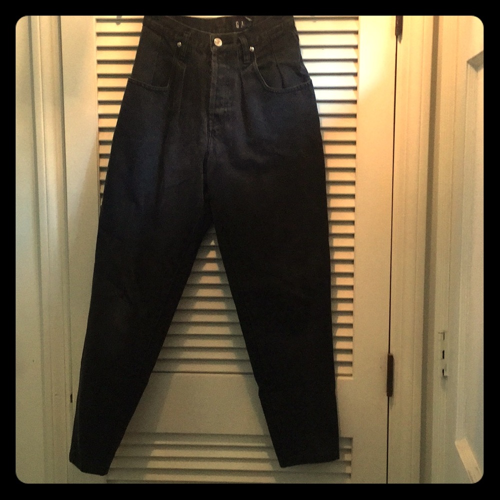 Vintage mom jeans with button fly